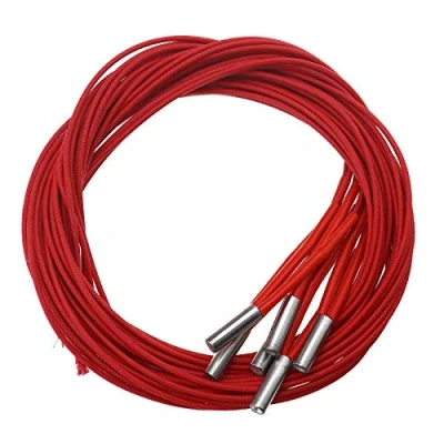 Afbeelding van YINETTECH 6 stks 24 V Voltage 40 W Power 6x20mm Cartridge Heater met 1 m Kabel Single head Verwarming Buis Voor 3D Printer