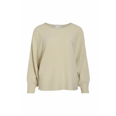 Afbeelding van VILA Ubootausschnitt Trui, Dames, Maat: Small, Birch