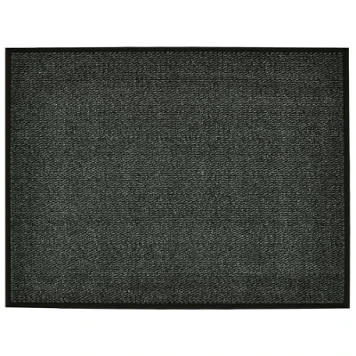 Afbeelding van Modern Effen Deurmat Faro Grijs 90x120 Cm