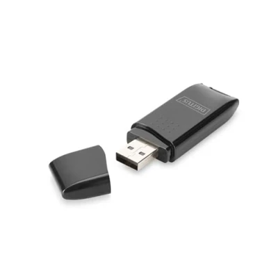 Afbeelding van Digitus USB 2.0 Zwart geheugenkaartlezer