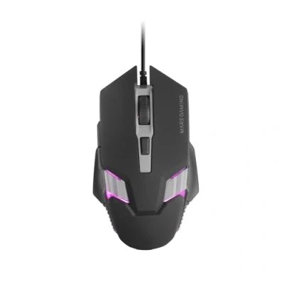 Afbeelding van MARSGAMING MM024, Gaming Muis RGB, Optische Sensor 4000 DPI, Mechanische Huano Switches, RGB Flow Verlichting, On the fly DPI Instelling 1200/2400/3200/4000 Multiplatform Compatibiliteit, Zwart