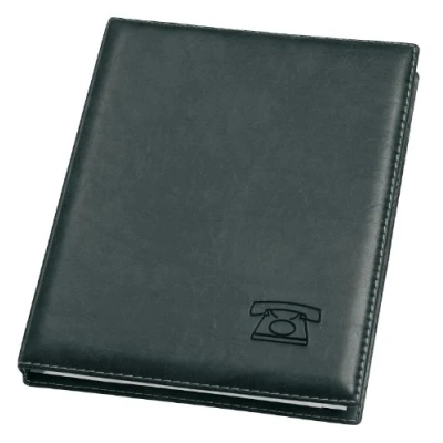Afbeelding van VELOFLEX 5158780 telefoonringboek, hoogwaardige zachte folie, met 12 delig register A Z, 4 ringen, adresboek, zwart