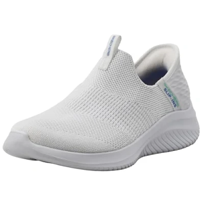Afbeelding van Skechers Women&#039;s Hands Free Slip Ins Ultra Flex 3.0 Smooth Step Sneakers voor dames, instappers, Wit, 39 EU