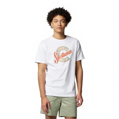 Afbeelding van Columbia Rapid RIDGE Graphic TEE Tshirt print, Heren, Maat: Medium, White