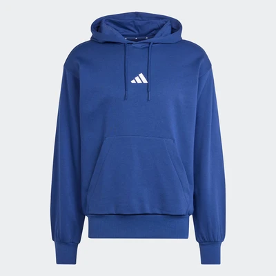 Afbeelding van adidas Heren ESSENTIALS FEELCOZY FLEECE HOODIE, dark blue/white, XS