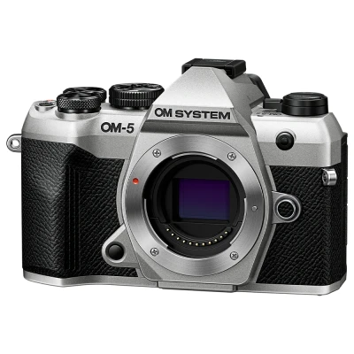 Afbeelding van OM SYSTEM 5 Mark II Micro Four Thirds systeemcamera, 20 MP Live MOS sensor, assige beeldstabilisatie, IP53 weerbestendige afdichting, Handheld HighRes Shot 50 MP, zilver