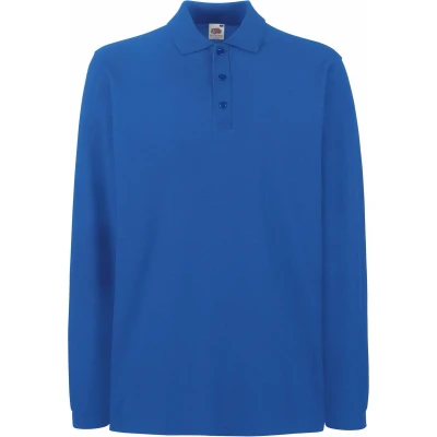 Afbeelding van Fruit Of The Loom Heren Premium Poloshirt Met Lange Mouwen (Royaal Blauw)