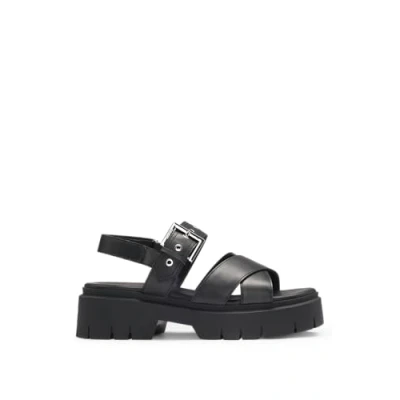 Afbeelding van HUGO Dames Kris_Sandal_BKNA, Zwart, 3 UK, 36 EU
