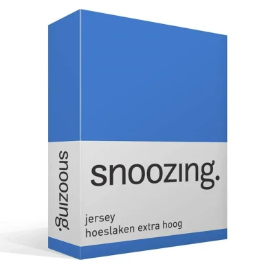 Afbeelding van Snoozing Jersey Hoeslaken Extra Hoog 100% gebreide katoen 200x210/220 cm Meermin