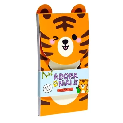 Afbeelding van Puckator Notitieboek met klapopening tijger zoete dieren