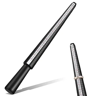 Afbeelding van Topker US EU Standaard Ring Sizer Doorn Stok Vinger Gauge Meten Maten Sieraden Tool Measurer