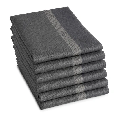 Afbeelding van Theedoek DDDDD Barrier Anthracite (set van 6)
