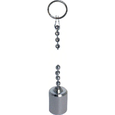 Afbeelding van De Beer kogelketting met gewicht verchroomd 3.2 mm 45 cm