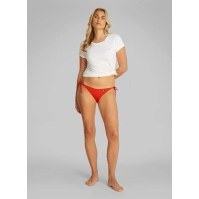 Afbeelding van Calvin Klein Swimwear SIDE TIE Bikinibroekje, Dames, Maat: Medium, Flaming chili