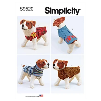 Afbeelding van Simplicity SS9520A Hondenjassen A XS S M L XL
