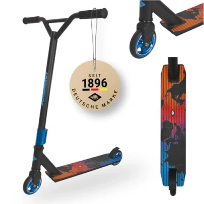Afbeelding van Schildkröt stuntstep Untwist, waardevolle met aluminium velg, 100 mm PU wielen, voor geweldige trucs en stunts, Ontwerp: Galaxy, 510463