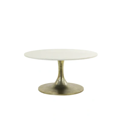 Afbeelding van Light &amp; Living Salontafel RICKERD Ø76x36cm Wit
