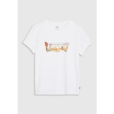Afbeelding van Levi&#039;s Tshirt print, Dames, Maat: XS, Bright white