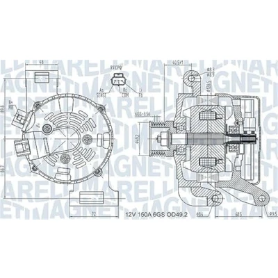 Afbeelding van Magneti Marelli Alternator/Dynamo 063731575010