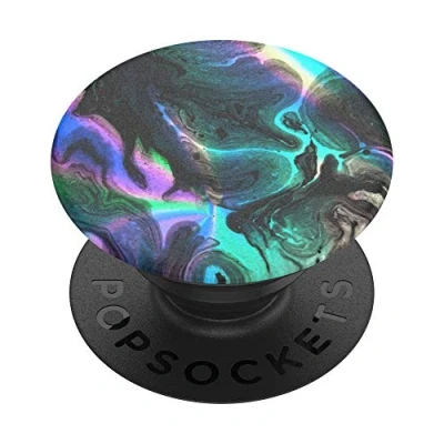 Afbeelding van PopSockets PopGrip Uittrekbare Greep en Standaard voor Smartphones Tablets met een Verwisselbare PopTop Oil Agate