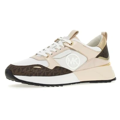 Afbeelding van Michael Kors THEO Trainer Sneakers laag, Dames, Maat: 41, Optic white Leer en textiel