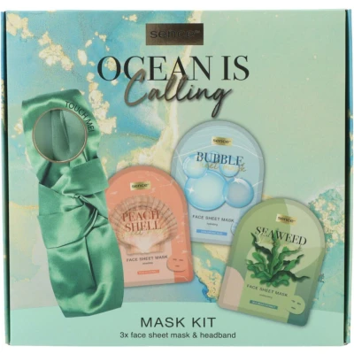 Afbeelding van Geschenkset Sence Collection Mask Kit Ocean 4 Stuks