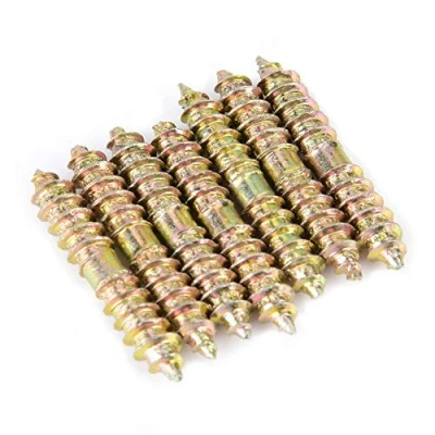 Afbeelding van 20 stuks 5 x 30 mm dubbele schroef houtbewerking meubelstangen aansluitstangen bouten