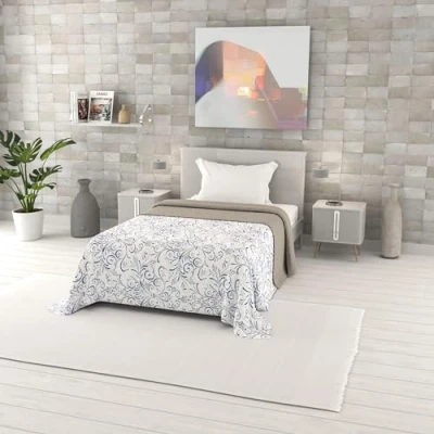 Afbeelding van Italian Bed Linen Zomerdekbed Fantasy van microvezel, enkel 170 x 270 cm, Ornato Tex