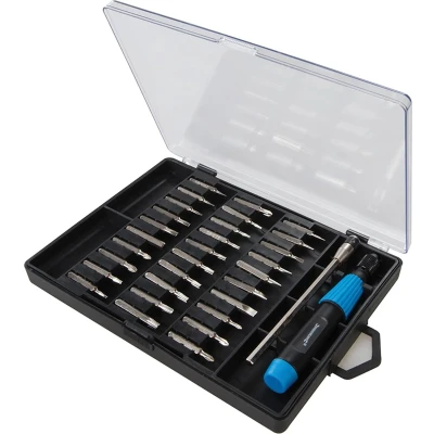 Afbeelding van Silverline 32 delige precisie schroevendraaier bit set
