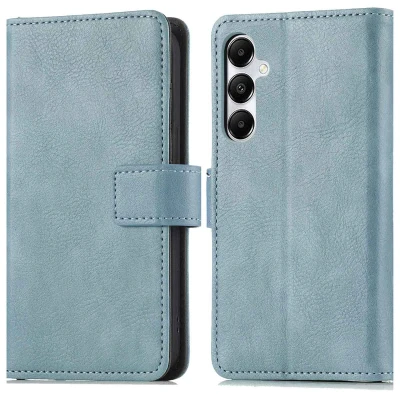 Afbeelding van Samsung Galaxy A15 (5G) Hoesje Kunstleder iMoshion Bookcase Lichtblauw Telefoonhoesje