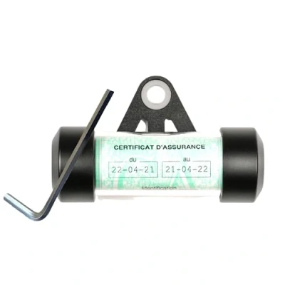 Afbeelding van Vignethouder voor motorfiets, bescherming, document, deur, verzekering, uitrusting, accessoires, scooter, bromfiets, quad, houder vignet,