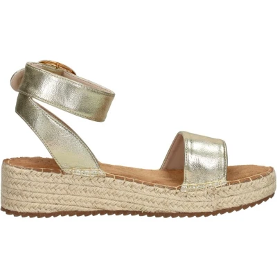 Afbeelding van Sub55 Sandalen Plat Goudkleur Maat 41
