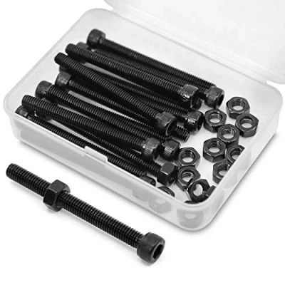 Afbeelding van M6 * 70mm 15 Stuks Inbusbout en Moer Combinatie Doos Inbusbouten 12,9 Koolstofstaal
