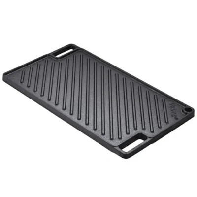 Afbeelding van VEVOR gietijzeren grillplaat, omkeerbare plaat, 42,5 x 24,6 1,6 cm, universele aan beide zijden te gebruiken, 413 231 mm, kookgedeelte, gasgrill voor