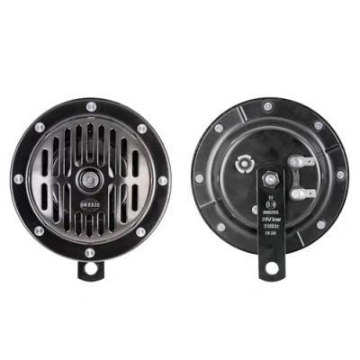 Afbeelding van HELLA VALUEFIT Claxon HEAVY DUTY HORN DL50 12V 114dB(A) Frequentiebereik: 380Hz Hoge toon/Lage toon Electrisch ECE Behuizingskleur: Zwart Aantal: 1 3CA 004 811 011