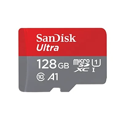 Afbeelding van SanDisk 128GB Ultra microSDXC cards (2 pack) + SD adapter up to 120 MB/s with A1 App Performance UHS I Class 10 U1 (Pack of 2)