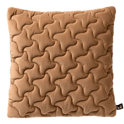 Afbeelding van Hoii AMELIE Sierkussen 45x45 cm Tobacco Brown Bruin met duurzame kussenvulling