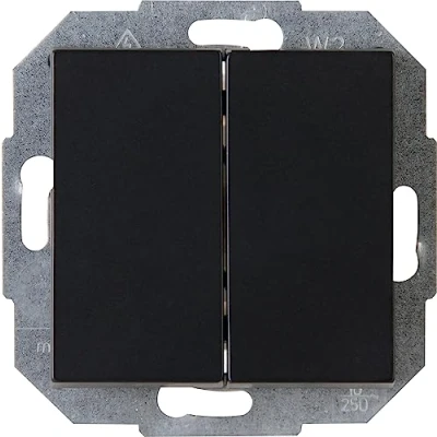 Afbeelding van Kopp Athenis serieschakelaar, IP20, zwart, mat oppervlak, 587550084