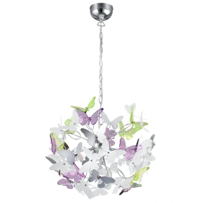 Afbeelding van REALITY BUTTERFLY Hanglamp Chroom excl. 4x G9 28W