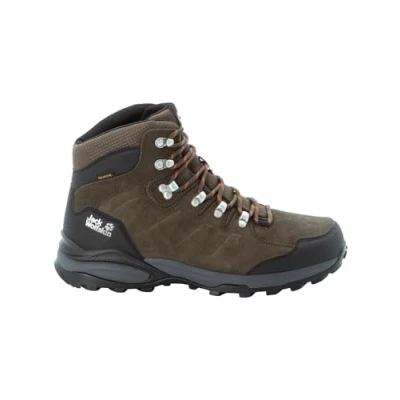 Afbeelding van Wandelschoen Jack Wolfskin Men Refugio Texapore Mid Khaki Phantom Schoenmaat 45