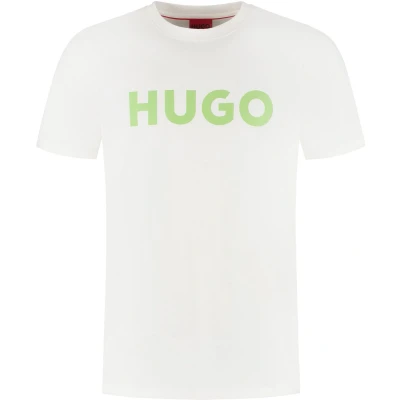 Afbeelding van HUGO Dulivio Tshirt print, Heren, Maat: XL, Natural