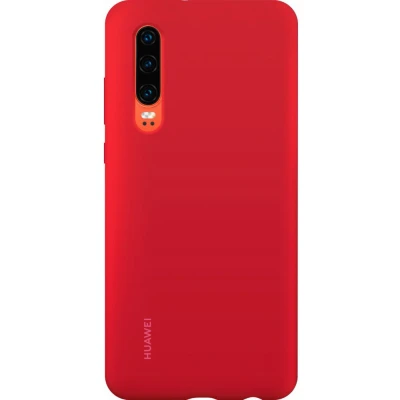 Afbeelding van Huawei P30 Silicone Case Red 51992848