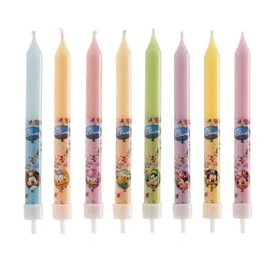 Afbeelding van Disney and Friends 346173 set 8 kaarsen stokjes was, meerkleurig