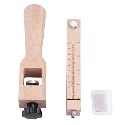 Afbeelding van Verstelbare Strap Houten Lederen Band Snijgereedschap DIY Craft Cutter Gereedschap Met 5 Blades