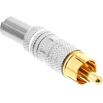 Afbeelding van InLine RCA plug soldeer versie, Audiokabel