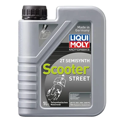 Afbeelding van LIQUI MOLY Motorbike 2T Semisynth Scooter 1 L Motorfiets 2 taktolie SKU: 1621