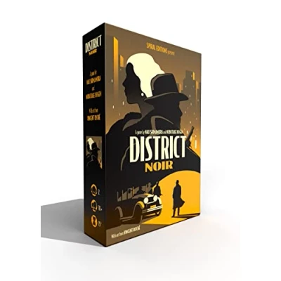Afbeelding van Studio Supernova District Noir Duel op de laatste kaart, een kaartspel
