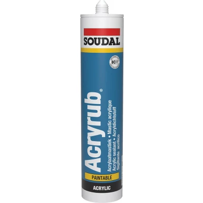 Afbeelding van Soudal Acryrub 310 ml (zwart)
