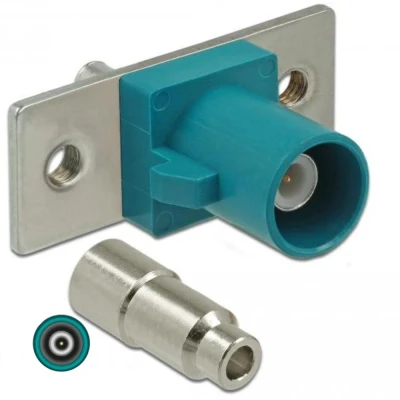 Afbeelding van Delock FAKRA Z connector veerpin om te solderen 2 voorgeponste gaten