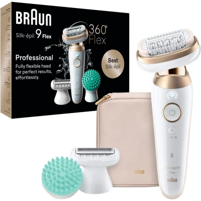 Afbeelding van Braun Silk·épil 9 Flex Epilator Voor Eenvoudig Ontharen 071 3D Wit/goud
